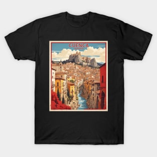 Cuenca Spain Travel Tourism Retro Vintage T-Shirt